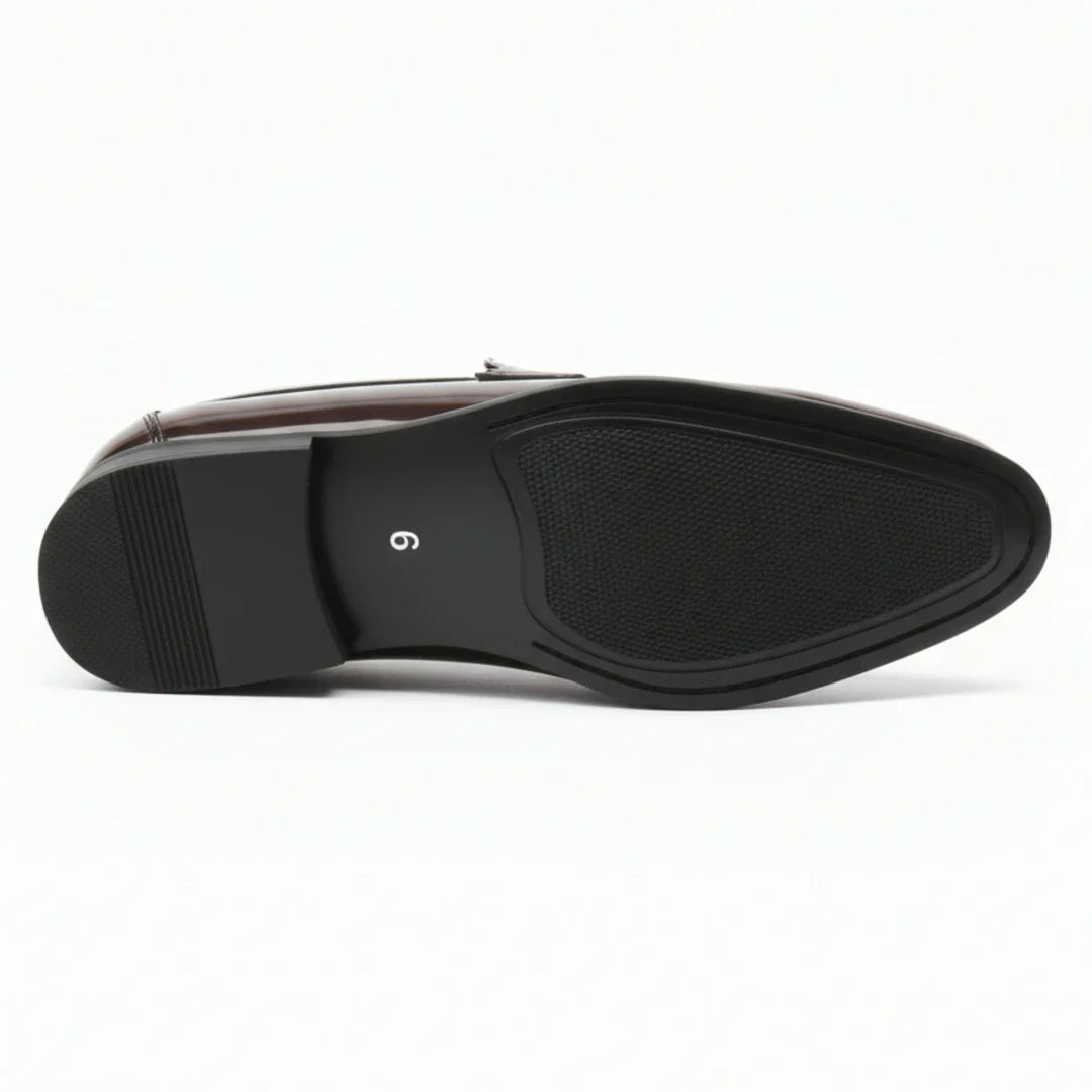 Mocassins penny en similicuir pour hommes