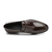 Mocassins penny en similicuir pour hommes