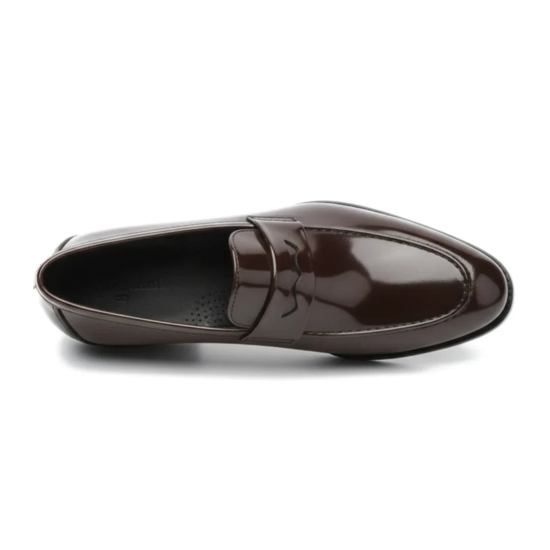Mocassins penny en similicuir pour hommes
