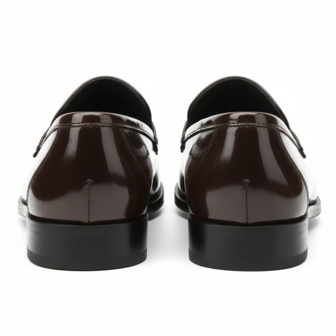 Mocassins penny en similicuir pour hommes