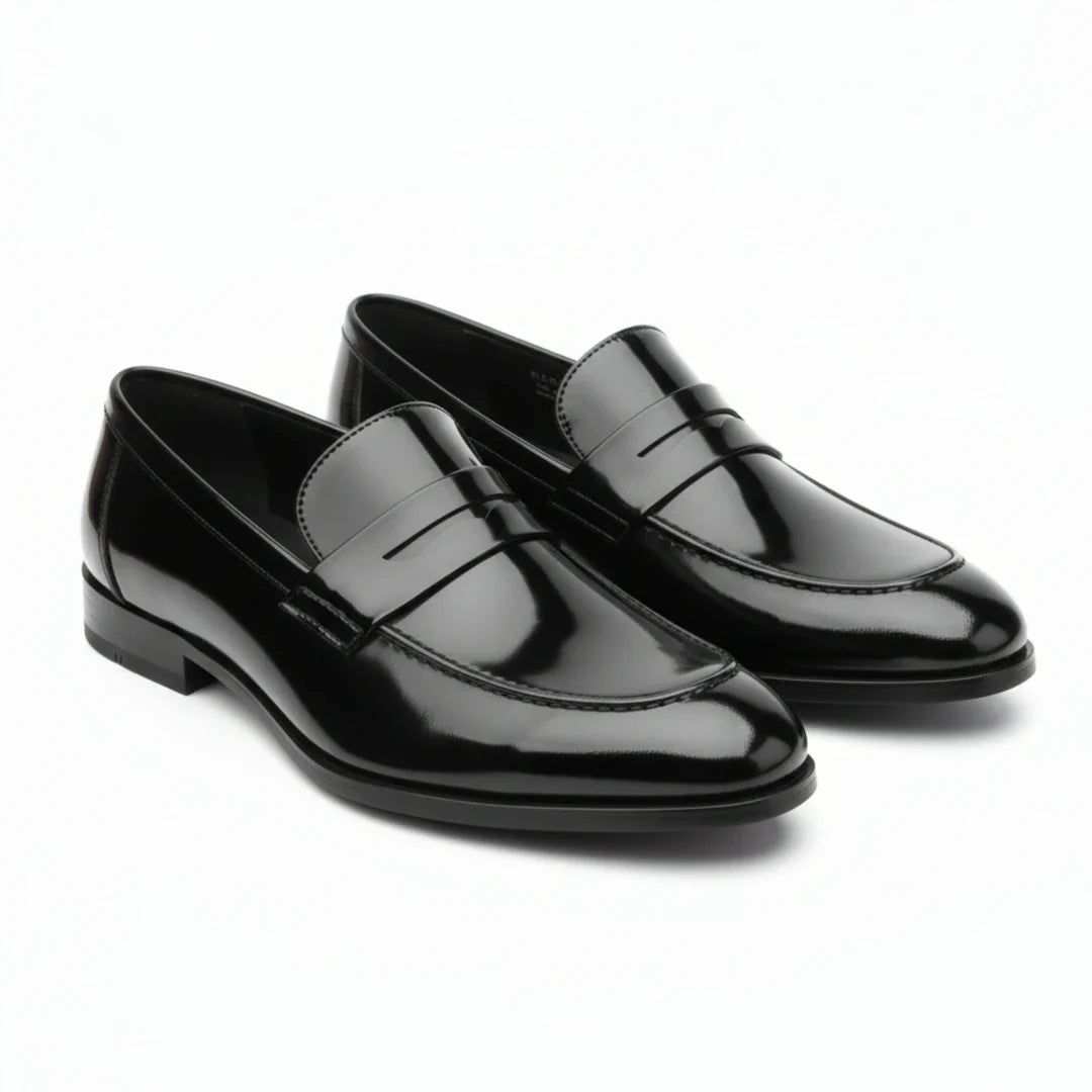 Mocassins penny en similicuir pour hommes