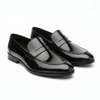 Mocassins penny en similicuir pour hommes