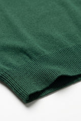 T-shirt classique vert pour homme, manches courtes, col rond