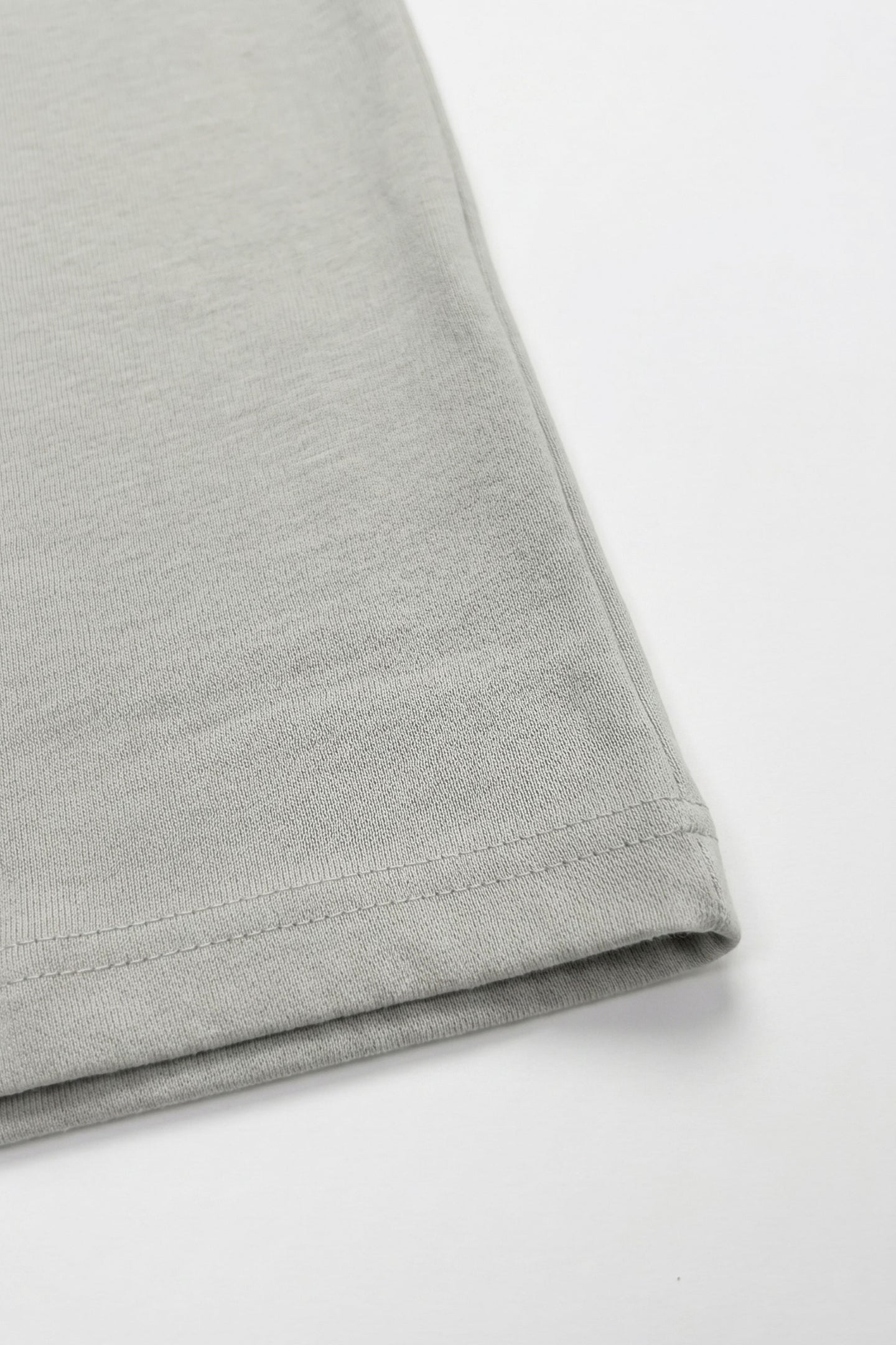 T-shirt gris classique pour homme en mélange de coton