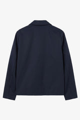 Veste Harrington imperméable à col bleu marine pour homme