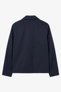 Veste Harrington imperméable à col bleu marine pour homme