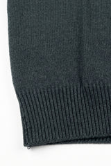 Pull en maille bleu marine pour homme, col rond, coupe classique