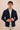 Ensemble veste zippée en lin bleu marine et pantalon beige pour homme, tenue d'été élégante et décontractée