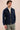 Ensemble veste zippée en lin bleu marine et pantalon sauge pour homme, tenue d'été élégante et décontractée