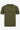 T-shirt homme vert olive en maille, coupe classique, col rond, manches courtes