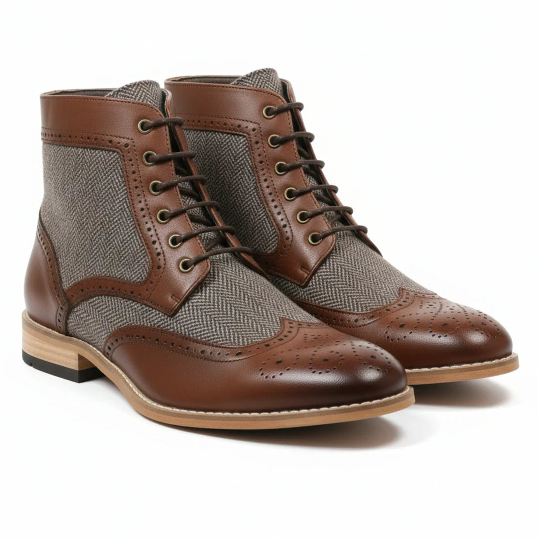 Bottines Richelieu à bout golf pour hommes