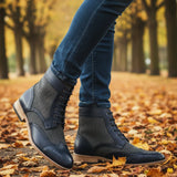 Bottines Richelieu à bout golf pour hommes