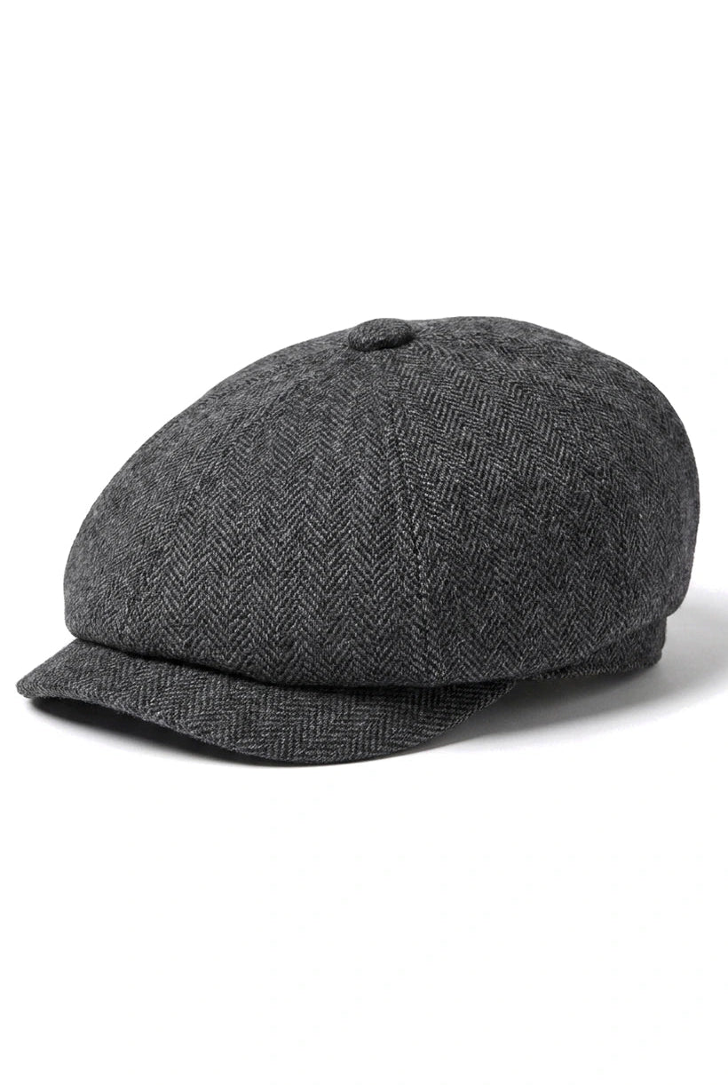 Casquette Gavroche 8 Panneaux Homme - Cavani Martez - Gris Foncé