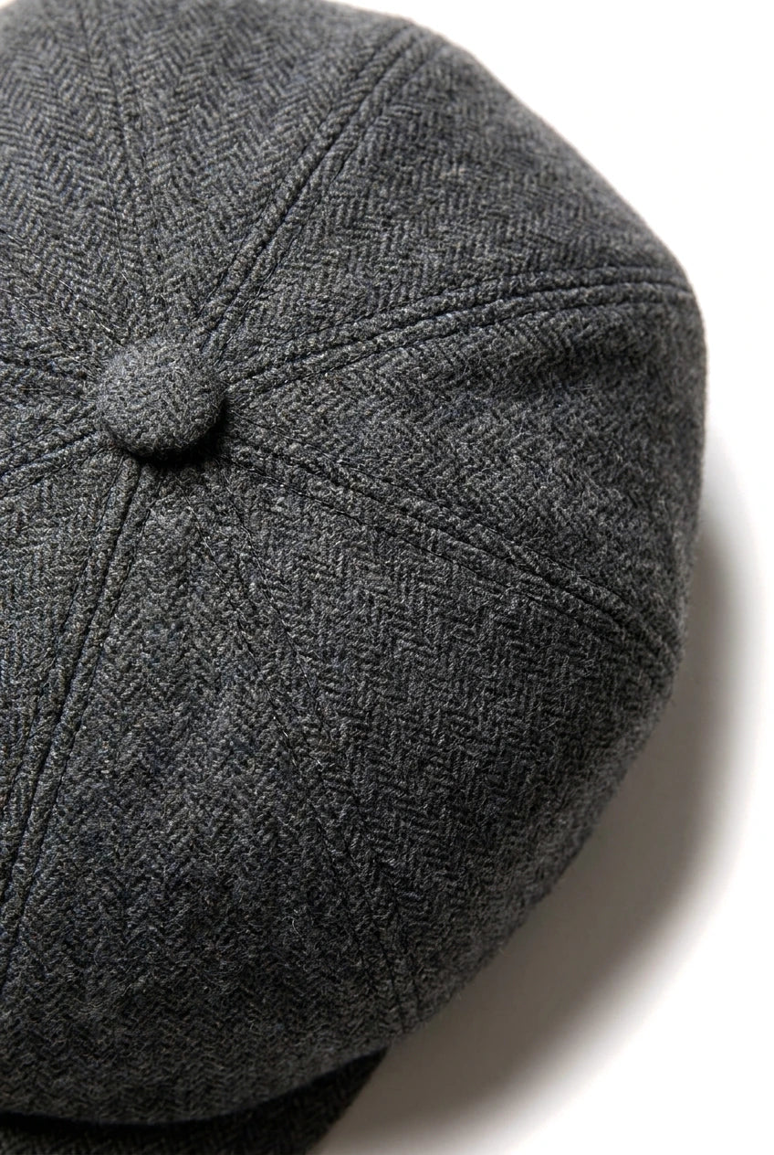 Casquette Gavroche 8 Panneaux Homme - Cavani Martez - Gris Foncé