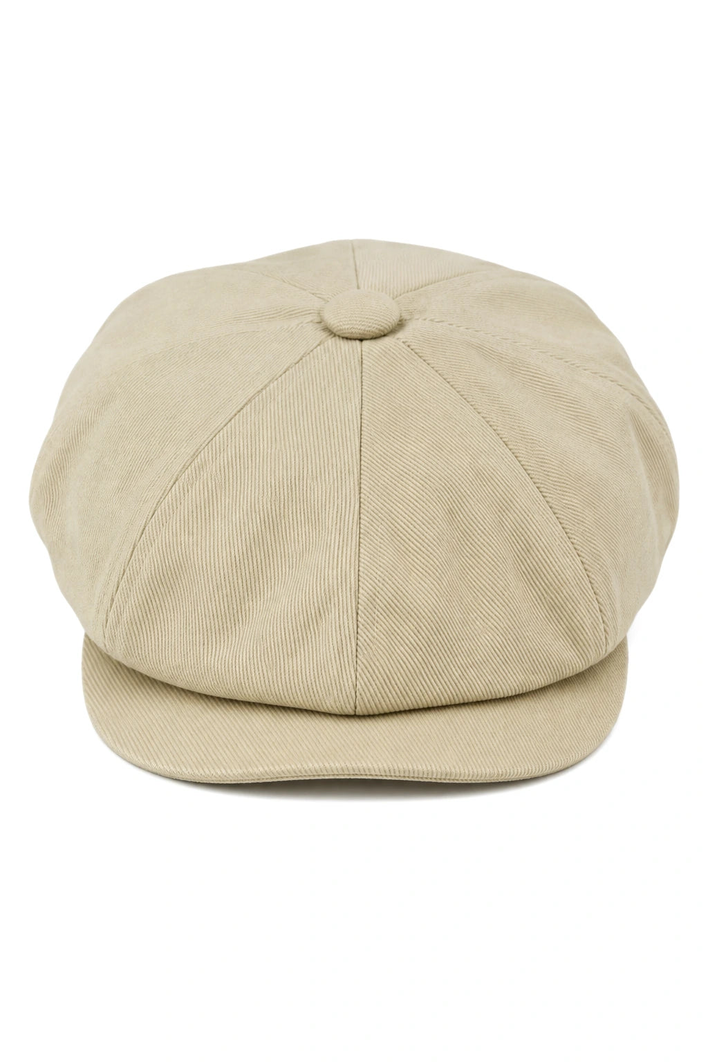 Casquette gavroche 8 panneaux pour homme, beige, été, en coton, style gavroche, Shelby