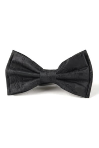 Coffret cadeau pour homme : nœud papillon noir, pochette et boutons de manchette