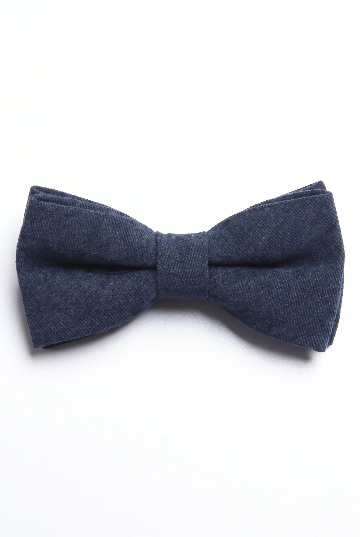 Nœud papillon noir double épaisseur pour homme