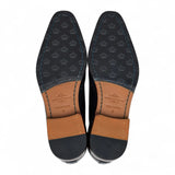 Chaussures brogues classiques à lacets en cuir noir pour hommes