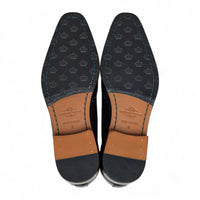 Chaussures brogues classiques à lacets en cuir noir pour hommes