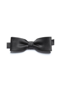 Nœud papillon d'affaires fin en satin noir pour homme