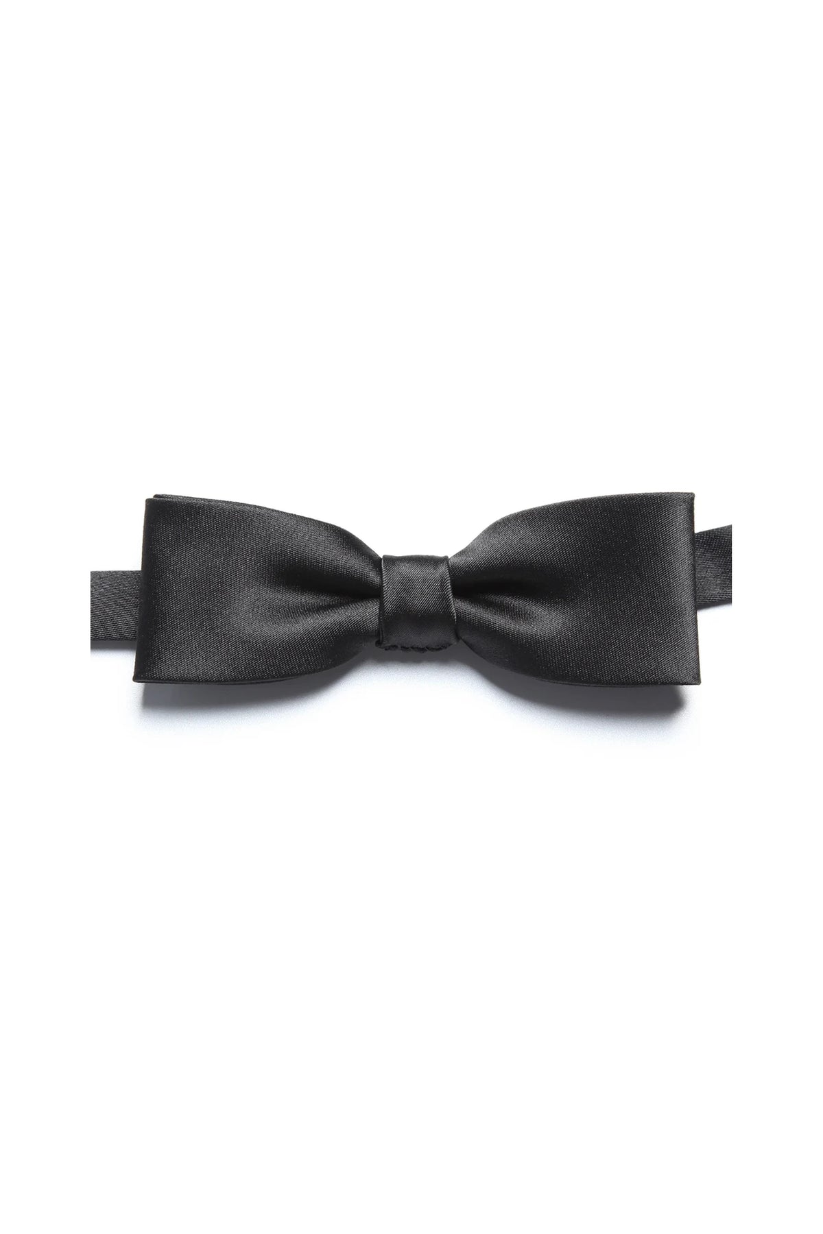 Nœud papillon d'affaires fin en satin noir pour homme