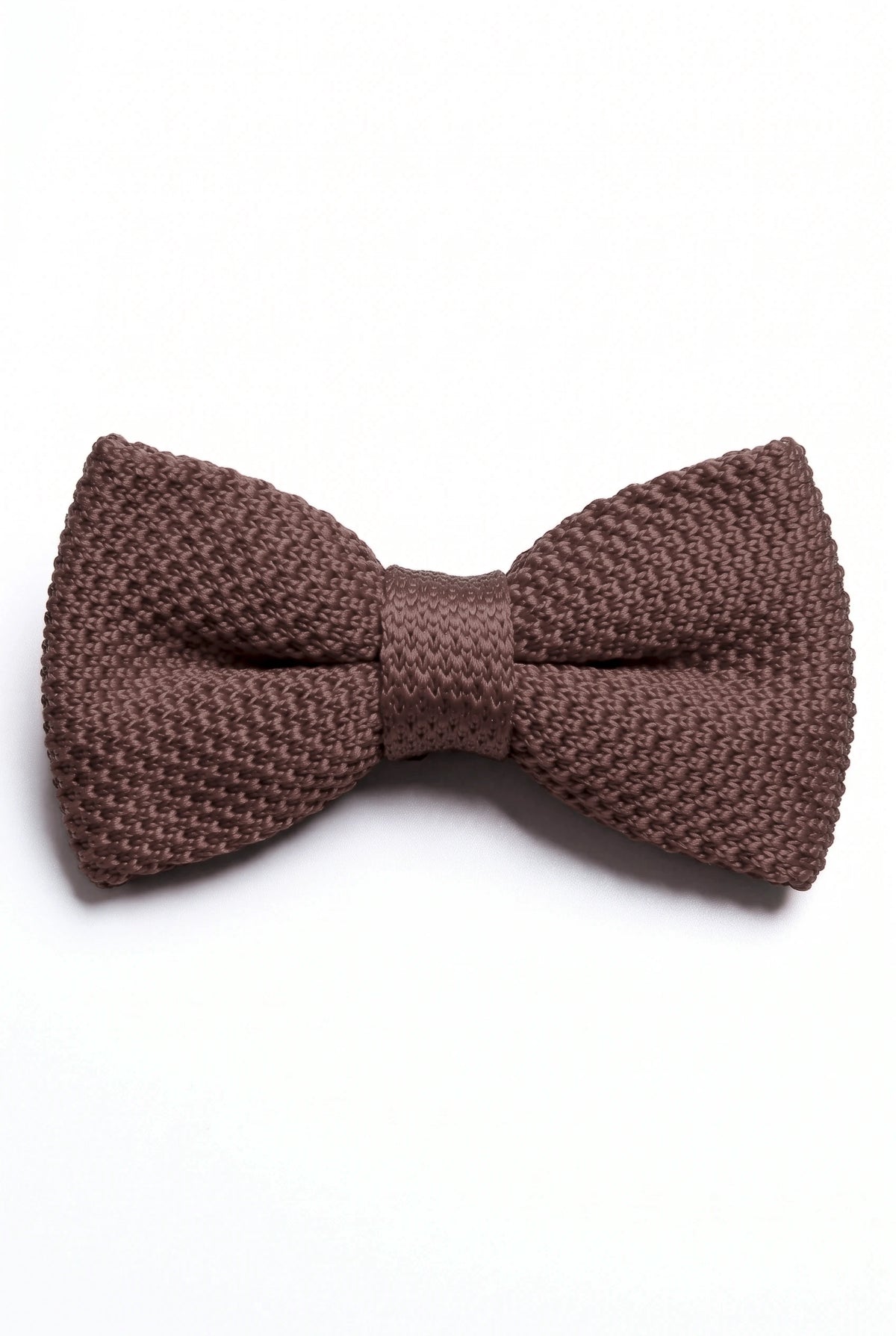 Nœud papillon marron tricoté pour homme
