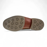 Chaussures habillées brogues en cuir marron pour hommes
