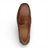 Mocassins en cuir marron pour hommes