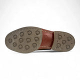 Chaussures brogues pour hommes en cuir suédé marron