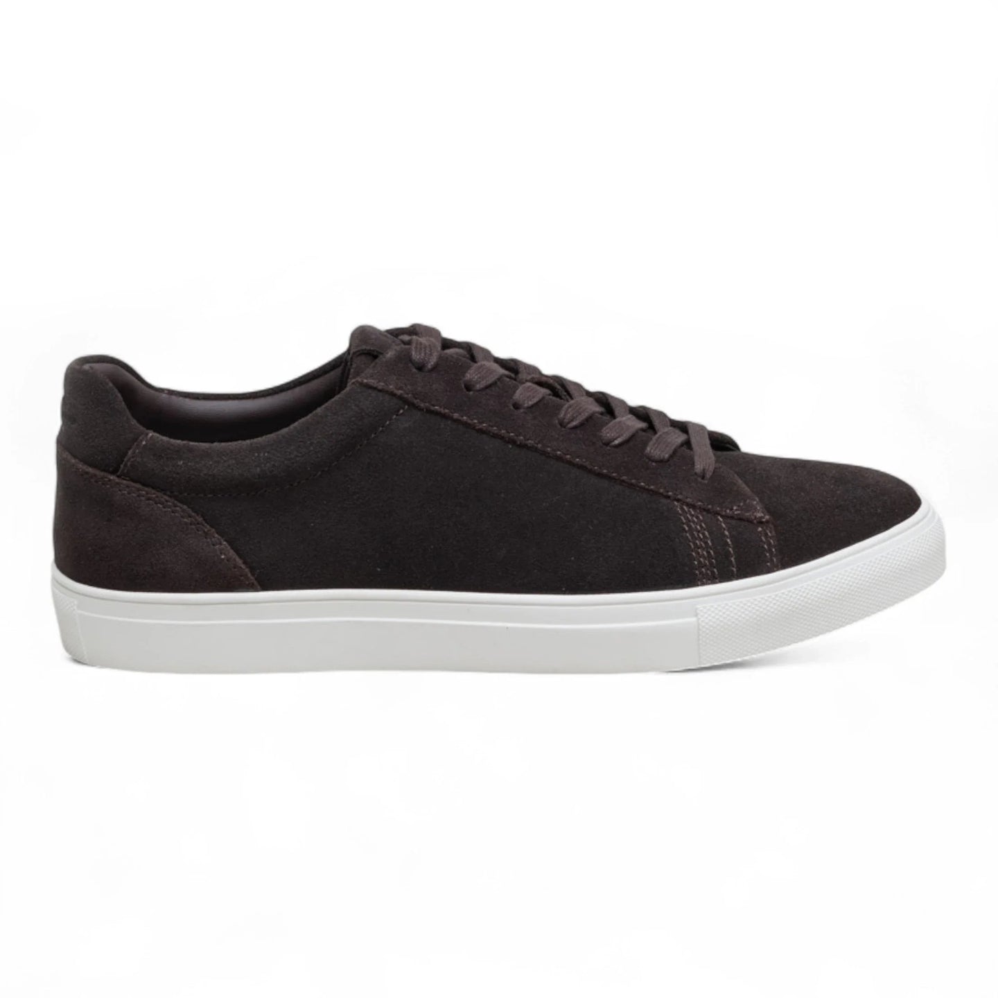 Baskets décontractées à lacets en cuir suédé marron pour homme