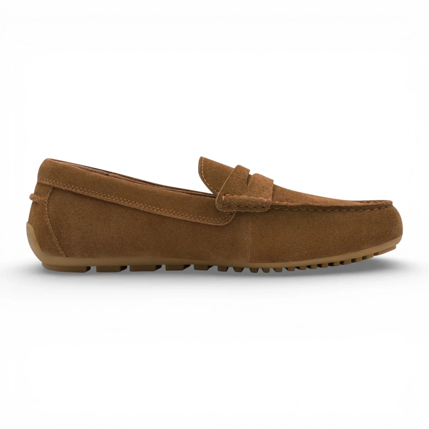 Mocassins en daim marron pour hommes
