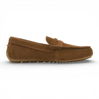 Mocassins en daim marron pour hommes