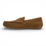 Mocassins en daim marron pour hommes