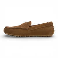 Mocassins en daim marron pour hommes