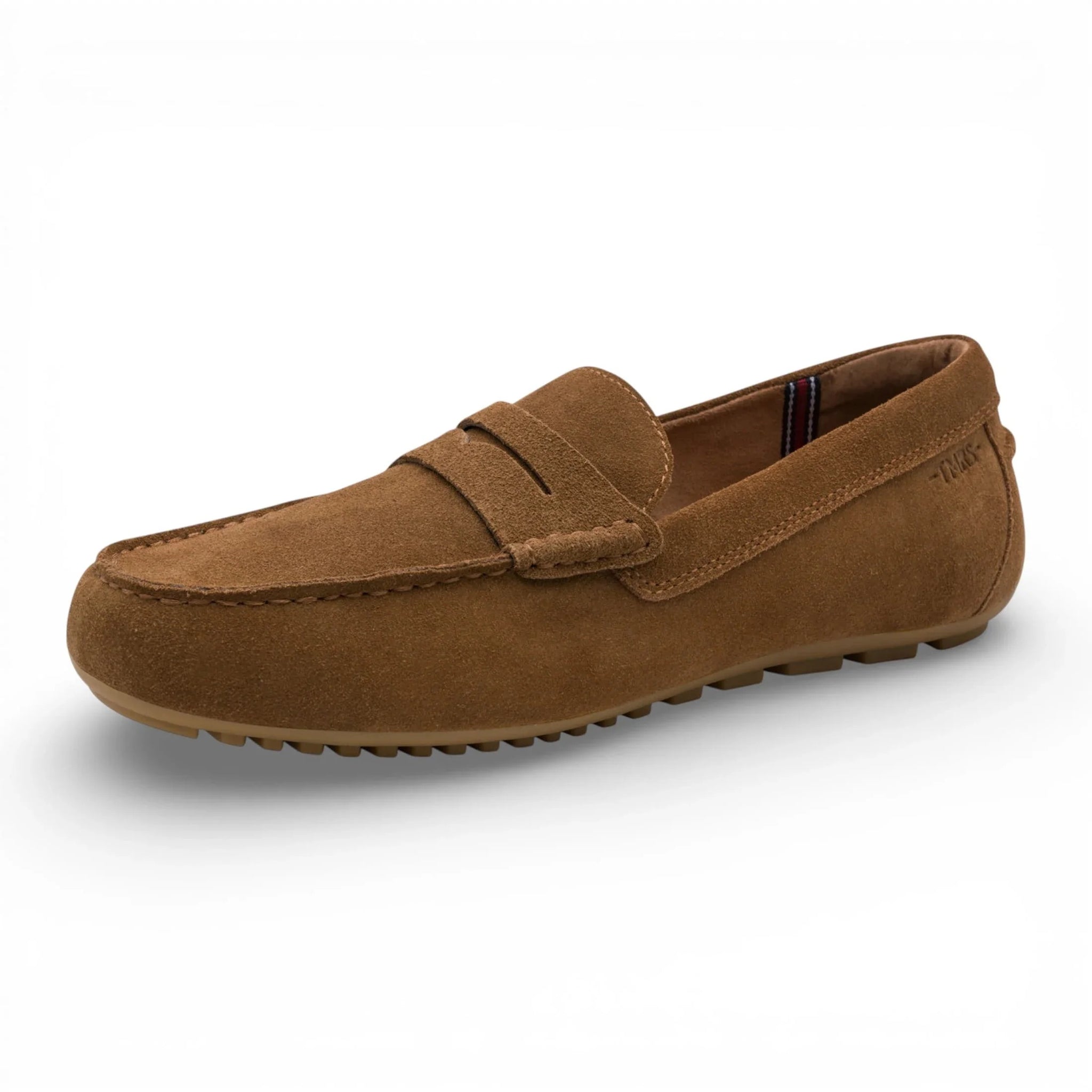Mocassins en daim marron pour hommes