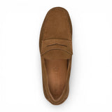 Mocassins en daim marron pour hommes