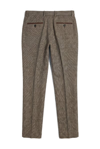 Ralph - Pantalon en tweed marron pour homme