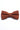 Nœud papillon pour homme en tweed marron mélangé laine