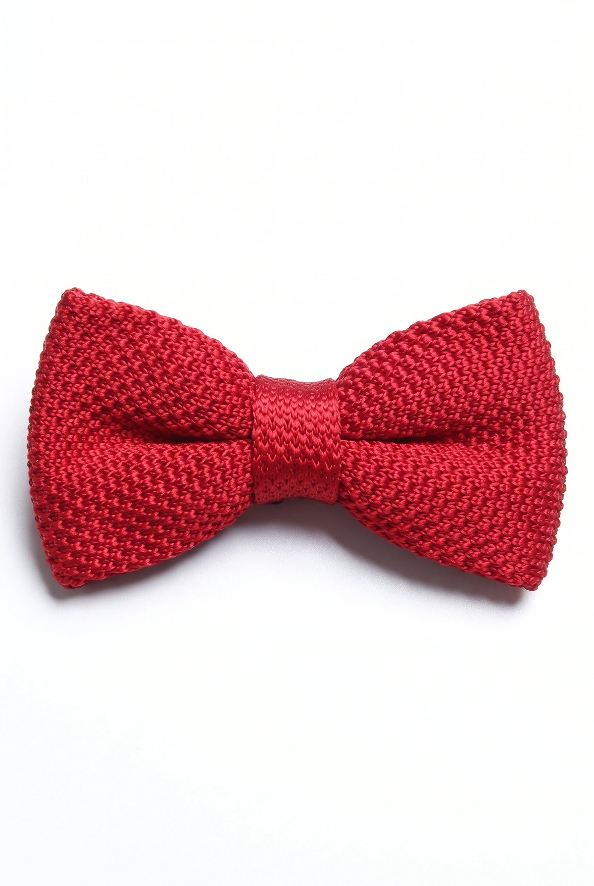 Nœud papillon tricoté bordeaux pour homme