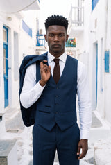 Cravate bordeaux pour homme en polyester tricoté