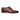 Chaussures brogues classiques à lacets en cuir bordeaux pour hommes