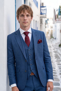 Coffret cadeau cravate bordeaux à motif cachemire pour homme