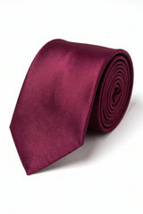 Ensemble de cravates bordeaux pour homme
