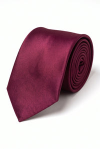 Ensemble de cravates bordeaux pour homme