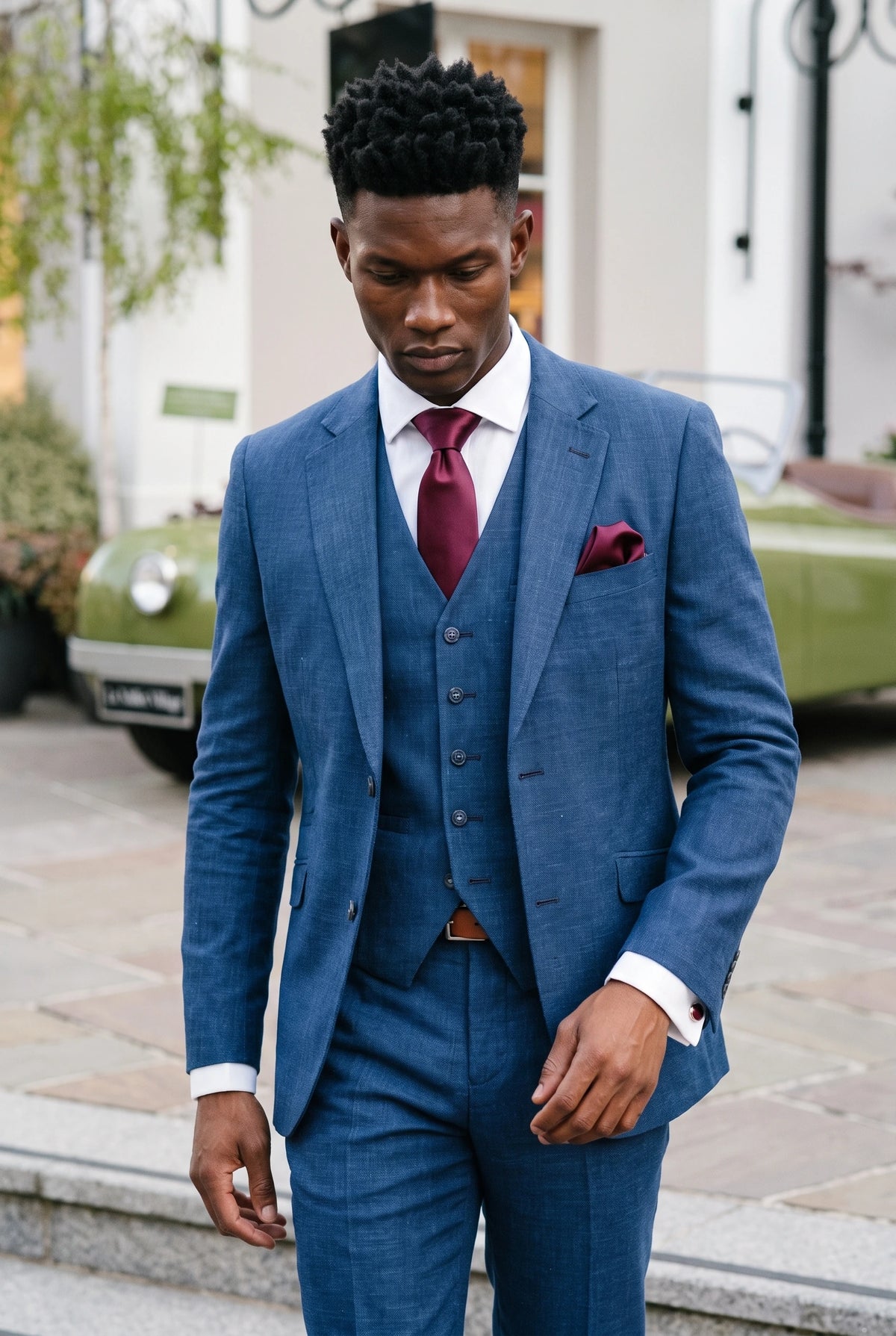Ensemble de cravates bordeaux pour homme