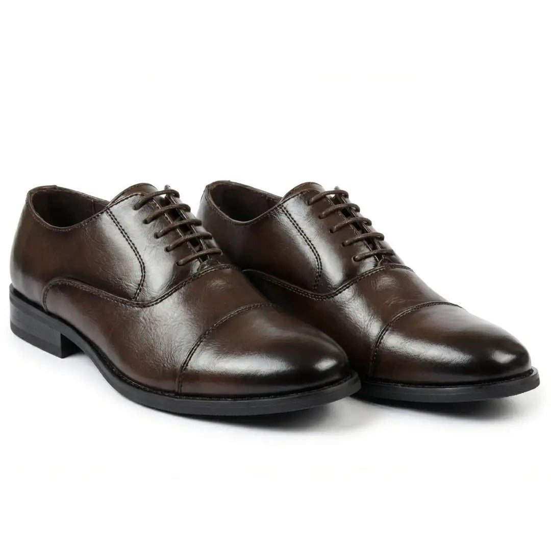 Chaussures Oxford classiques à bout rapporté pour hommes