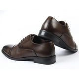 Chaussures Oxford classiques à bout rapporté pour hommes
