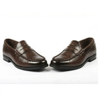 Mocassins classiques Penny pour hommes en cuir PU