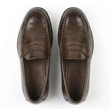 Mocassins classiques Penny pour hommes en cuir PU
