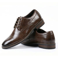 Chaussures Derby classiques à lacets et bout uni pour hommes